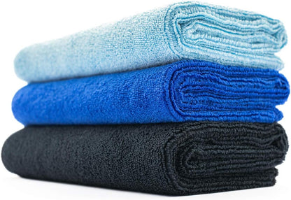 The Rag Company - Sport & Workout Towel - Gym, Exercise, Fitness, Spa, Ultra Soft, Super Absorbent, Fast Drying Premium Microfiber, 320gsm, 16in x 27in, Lavender - Pack of 3