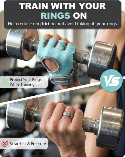 VINSGUIR Workout Gloves for Women and Men, Breathable Weight Lifting Gloves for Gym Exercise, Fitness, Training, and Cycling, with Excellent Grip and Cushion Pads