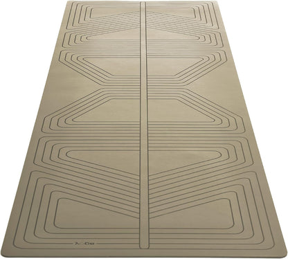 agoy PRO+ WARRIOR - Premium Non-Slip Yoga Mat – Eco-Conscious Design - PU Mat With Wet/Dry Grip+ - Focus Alignment - Lazer-Etched Technology - A Portable Standard Size Mat for All Styles of Yoga