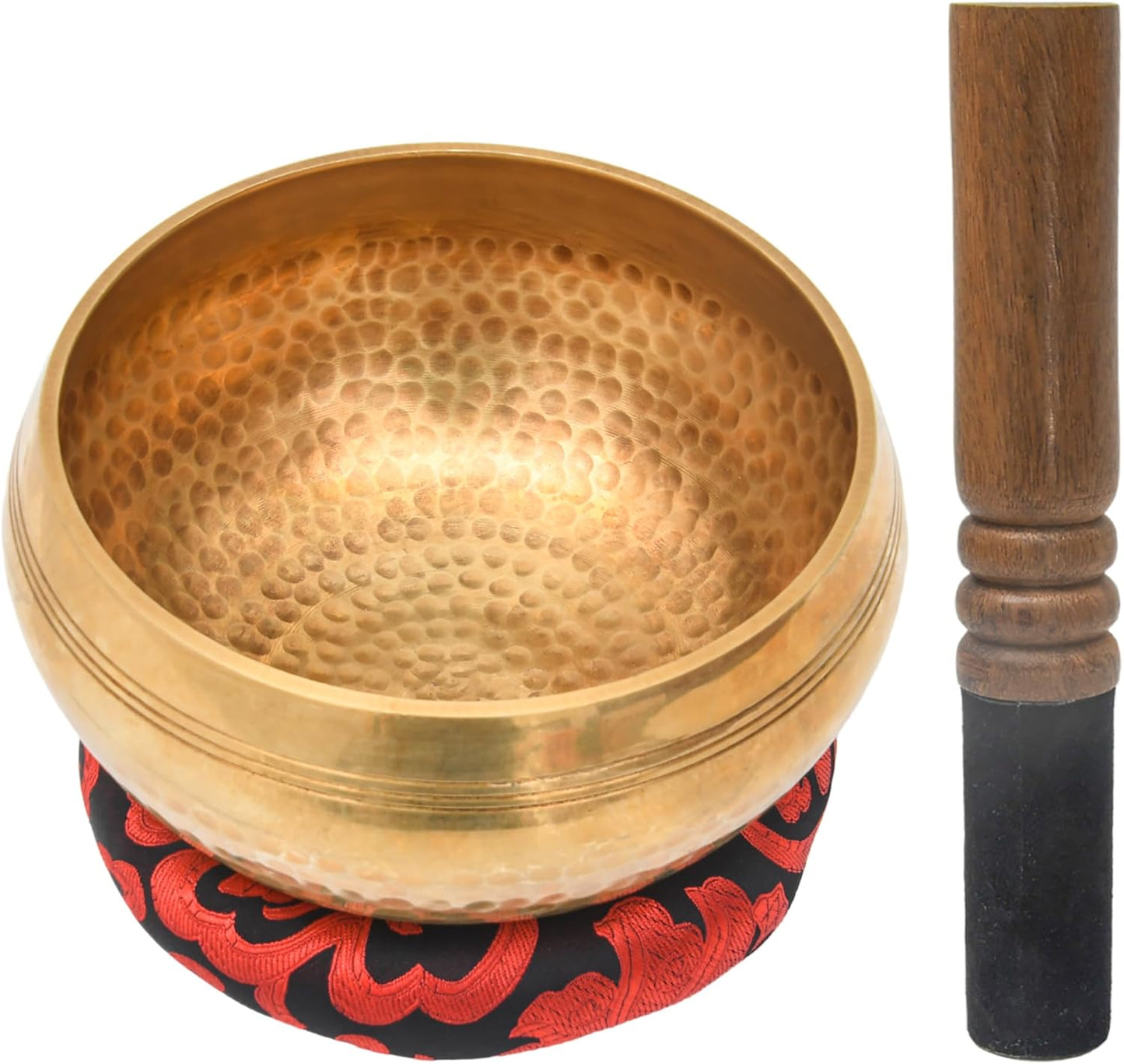 Tibetan Singing Bowl Set - Authentic Cuencos Tibetanos for Sound Healing, Meditation & Chakra Balancing - Includes Cushion, Mallet-Unique Spiritual Gifts for Women and Men (7 Chakra Hand Hammered Set)
