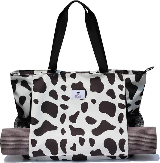 ESVAN Yoga Mat Bag Yoga Tote Carrier Shoulder Bag Carryall Tote for Office,Yoga,Pilates,Travel,Beach and Gym