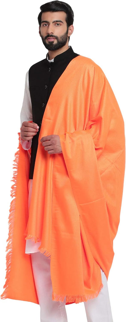 Weavers Villa Men's Plain Woollen Dhariwal Lohi/Shawl [50" X 100"]