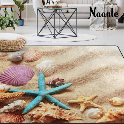 Ocean Animal Sharks Non Slip Area Rug for Living Dinning Room Bedroom Kitchen, 1.7 ' x 2.6'(20 x 31 Inches), Shark Nursery Rug Floor Carpet Yoga Mat