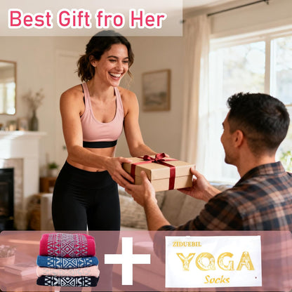 4-Pack Professional Yoga Socks for Women - Pilates Grip Socks for Barre, Dance, Plasticity, Home, Studio - Fits US 5-10