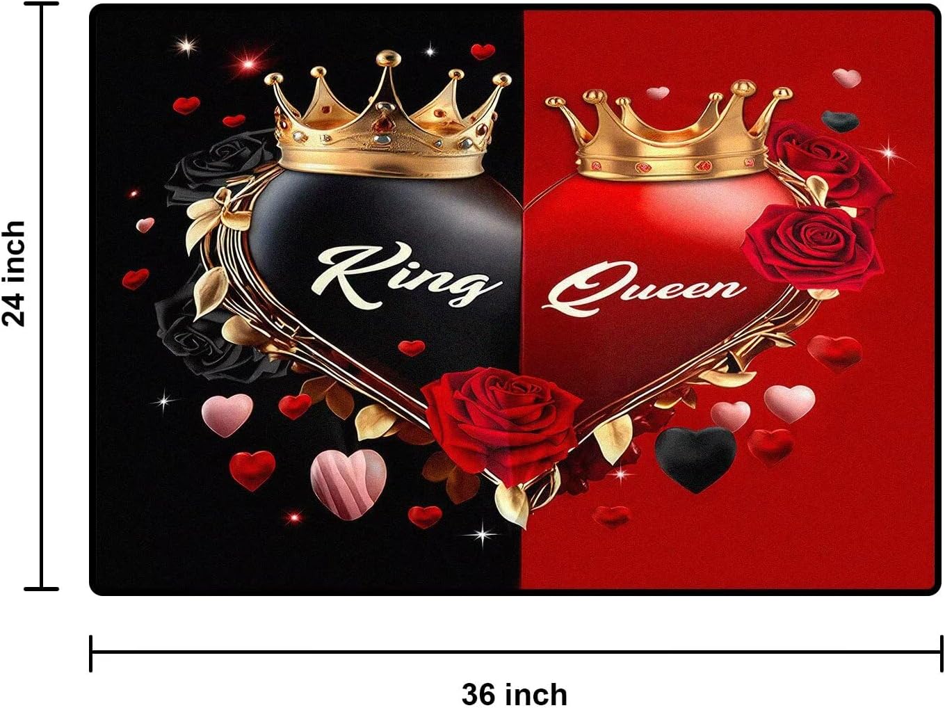 5' X 7' Queen and King Rug Black Grey Area Rugs Dining Living Room Bedroom Kitchen Office Yoga Room Washable Floor Mat Doormats Throw Rug Carpet Room Decor