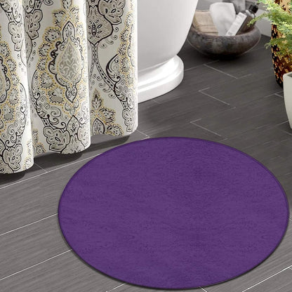 Machine Washable Modern Round Area Rug, Room Sofa Yoga Soft Round Carpet, Home Decor Non Slip Kitchen Office Circle Rug Grey, 24inch