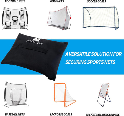 Sports Net Sandbags,All Sport Sandbags for Baseball Nets, Soccer Goals, Golf Nets, Football Nets, Hockey Nets,Weighted Anchor Bags
