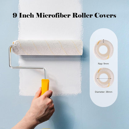 Mister Rui Foam Paint Roller, 4 Inch Paint Roller 10 Pack, Small Paint Roller, Foam Paint Roller 4 Inch, Small Foam Paint Roller High Density, 4 Inch Foam Rollers for Painting Walls, Cabinets