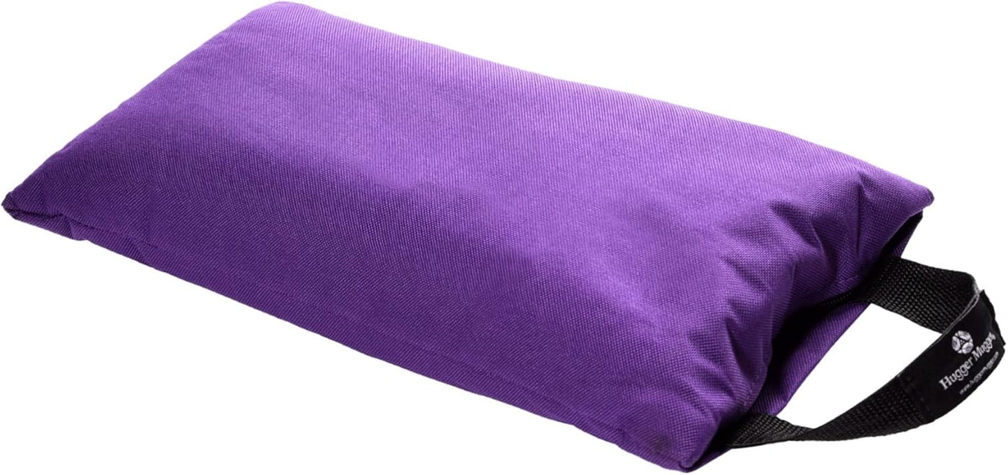 Hugger Mugger Unfilled 10lb Yoga Sandbag - Adds Weight to Your Poses, Zipper Cover, Sturdy Handle, Durable Material, Not Filled with Sand