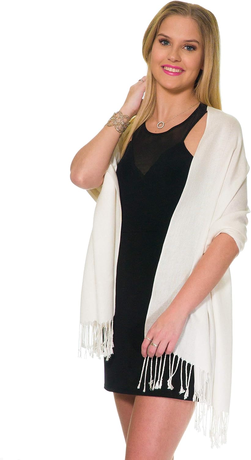 Pashmina Shawls and Wraps for Evening Dresses, Large Soft Pashminas Wedding Shawl