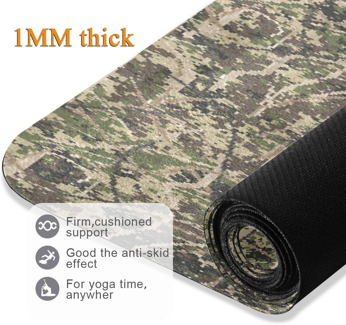 Qilmy Fantasy Mandala Pattern Yoga Mat, Non-Slip Texture Pro Yoga Mat Eco Friendly Exercise & Workout Mat for Yoga, Pilates and Floor Exercises
