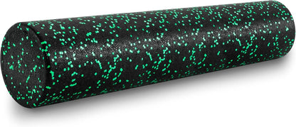 ProsourceFit High Density Foam Rollers 12 - inches long, Firm Full Body Athletic Massage Tool for Back Stretching, Yoga, Pilates, Post Workout Muscle Recuperation, Black