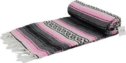 Open Road Goods Bulk Falsa Blankets - Handwoven Authentic Mexican Falsa - Great for Weddings, Yoga, Beach, Picnics, or Mexican Throw! (Tan, 7 Pack)