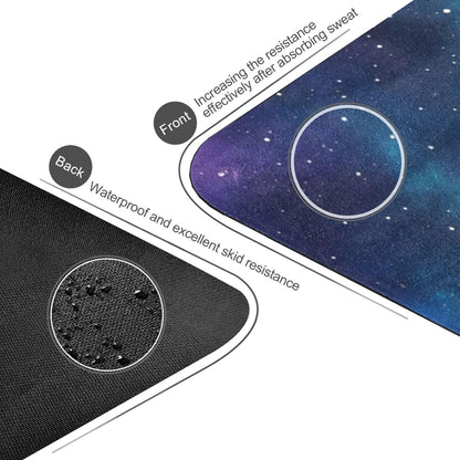 Galaxy Stars Yoga Mat Non Slip Thick Kids Eco Friendly Rubber Workout Foldable Yoga Mat Women Exercise