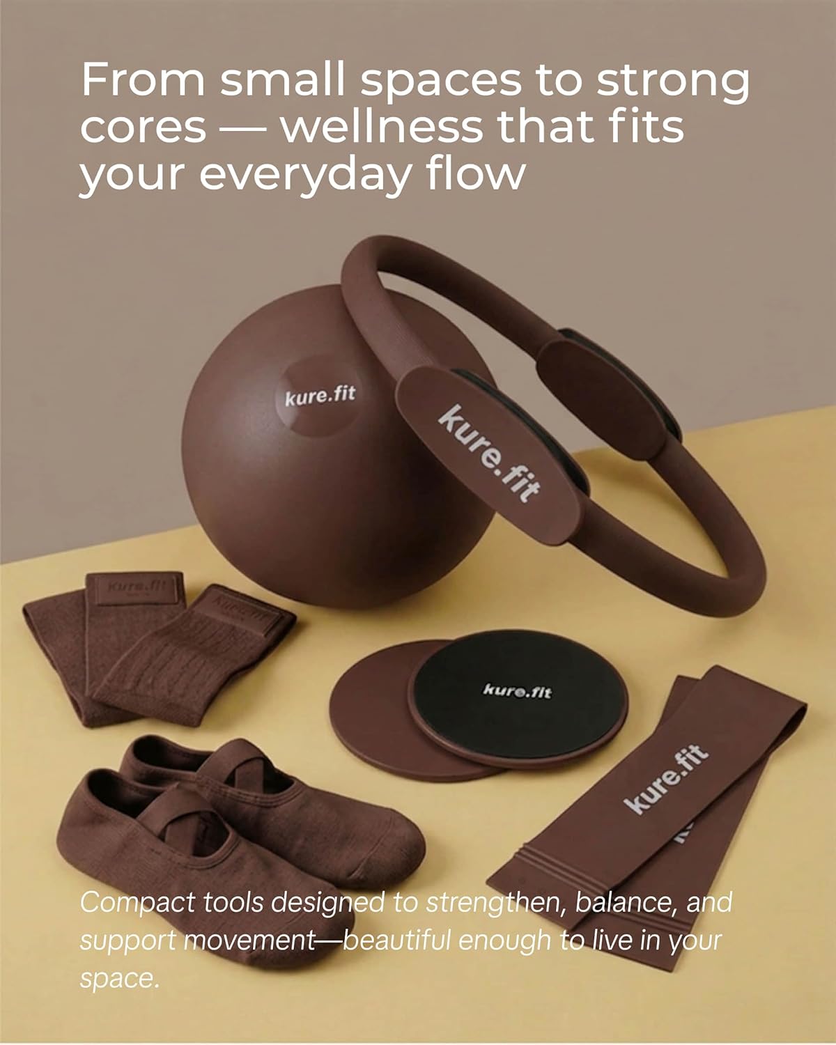 Pilates Kit for Women – Home Pilates Equipment Set with Ring, Ball & Resistance Bands | Pilates Starter Kit with Accessories in Gift Box