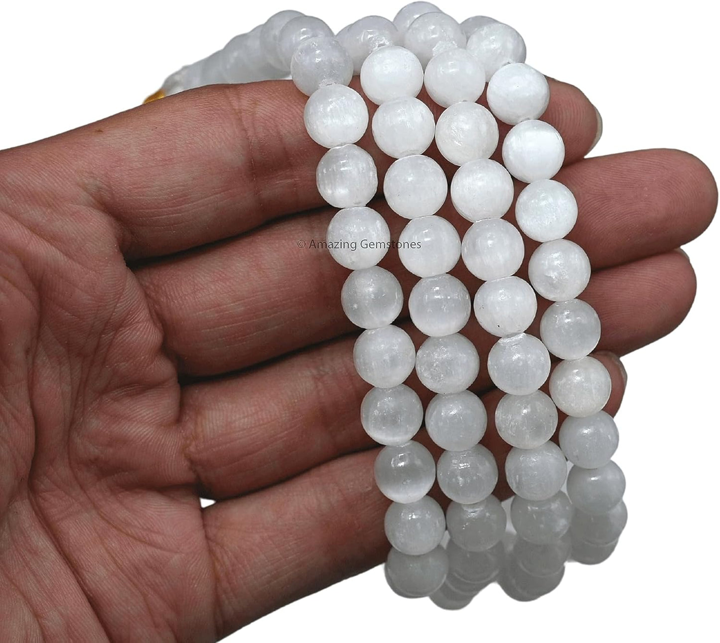 Amazing Gemstone 108 Beads Handmade Mala (Knotted, Rudraksha) - Colors B
