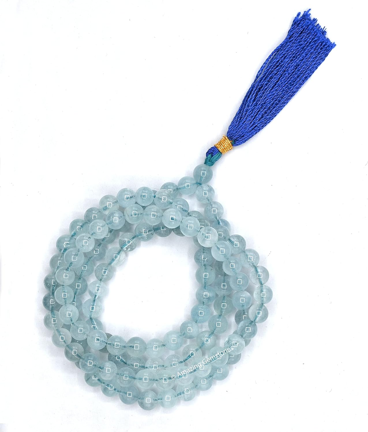 Amazing Gemstone 108 Beads Handmade Mala (Knotted, Rudraksha) - Colors A