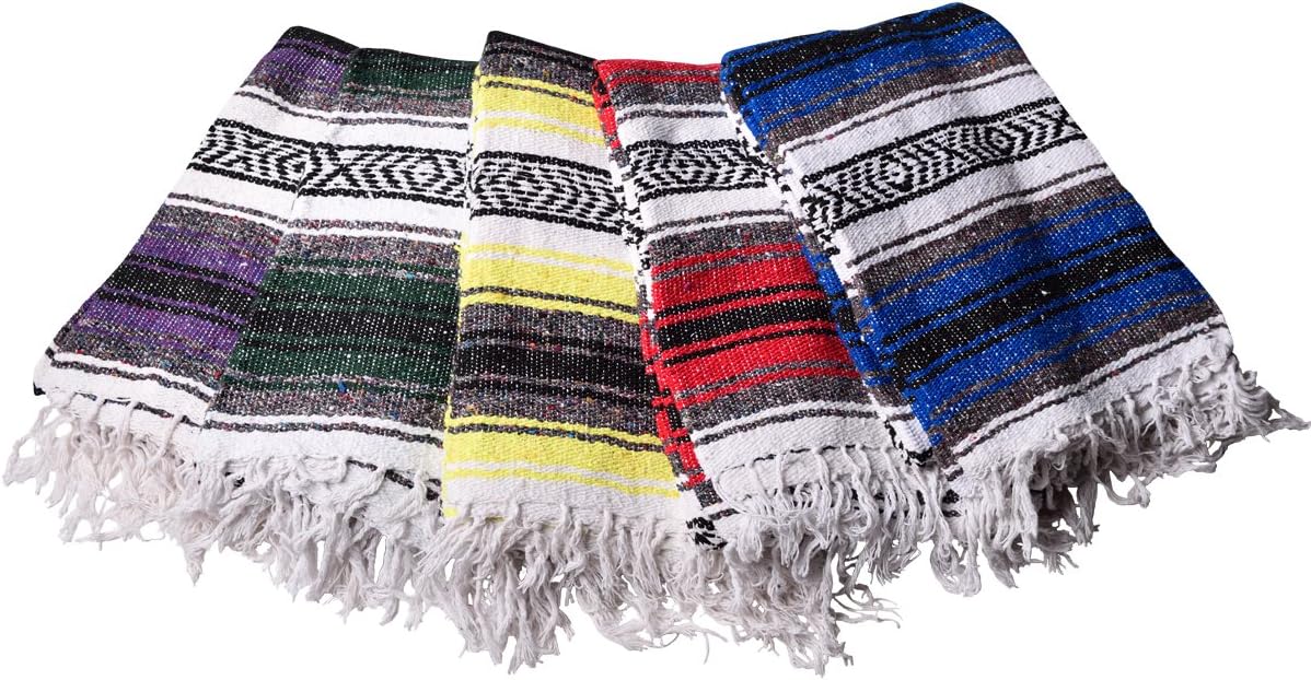 Hugger Mugger Mexican Yoga Blanket (Colors Vary)