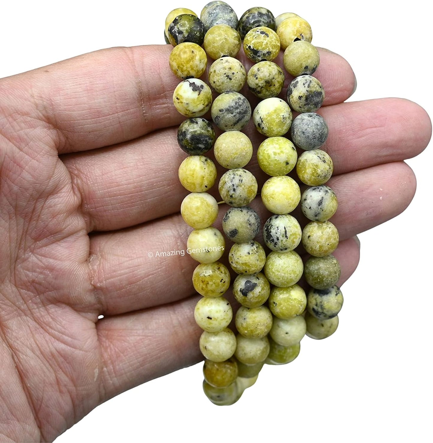 Amazing Gemstone 108 Beads Handmade Mala (Knotted, Rudraksha) - Colors A