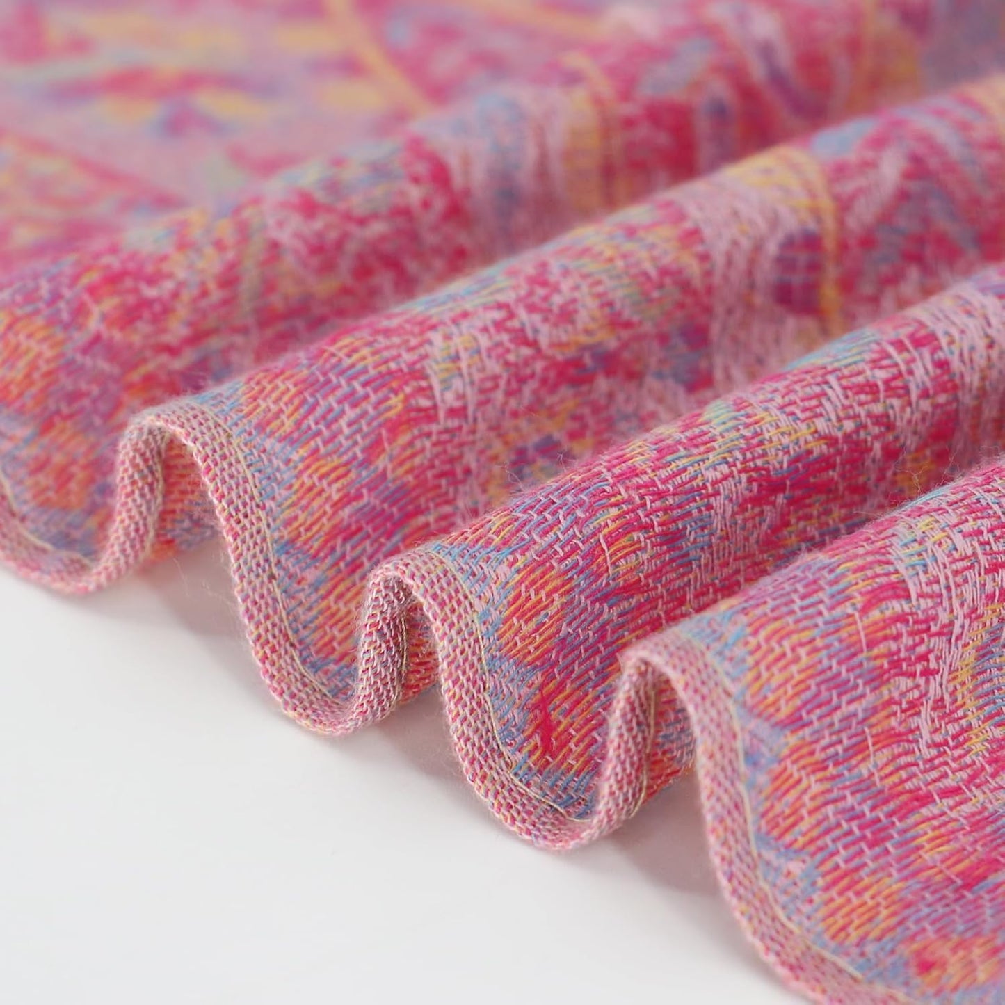 Ciormis Two Tone Silky Paisley Pashmina Shawl Scarf,Soft Women's Rave Jacquard Pashminas Wrap Scarves
