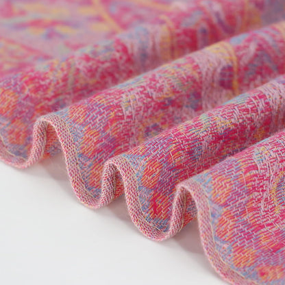 Ciormis Two Tone Silky Paisley Pashmina Shawl Scarf,Soft Women's Rave Jacquard Pashminas Wrap Scarves
