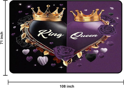 5' X 7' Queen and King Rug Black Grey Area Rugs Dining Living Room Bedroom Kitchen Office Yoga Room Washable Floor Mat Doormats Throw Rug Carpet Room Decor