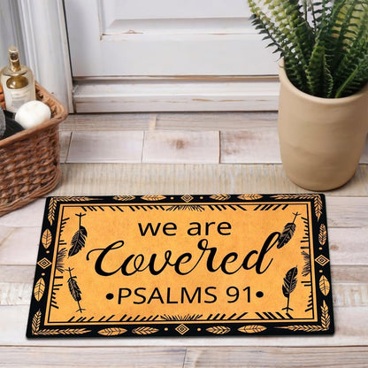 MELODADDY Funny Welcome Doormat Front Door Decor Rugs with Rubber Back 30"(L) x 18"(W) Personalized Matt Outside Entrance (Leave Your Worries At the Door Yoga Meditation Namaste)