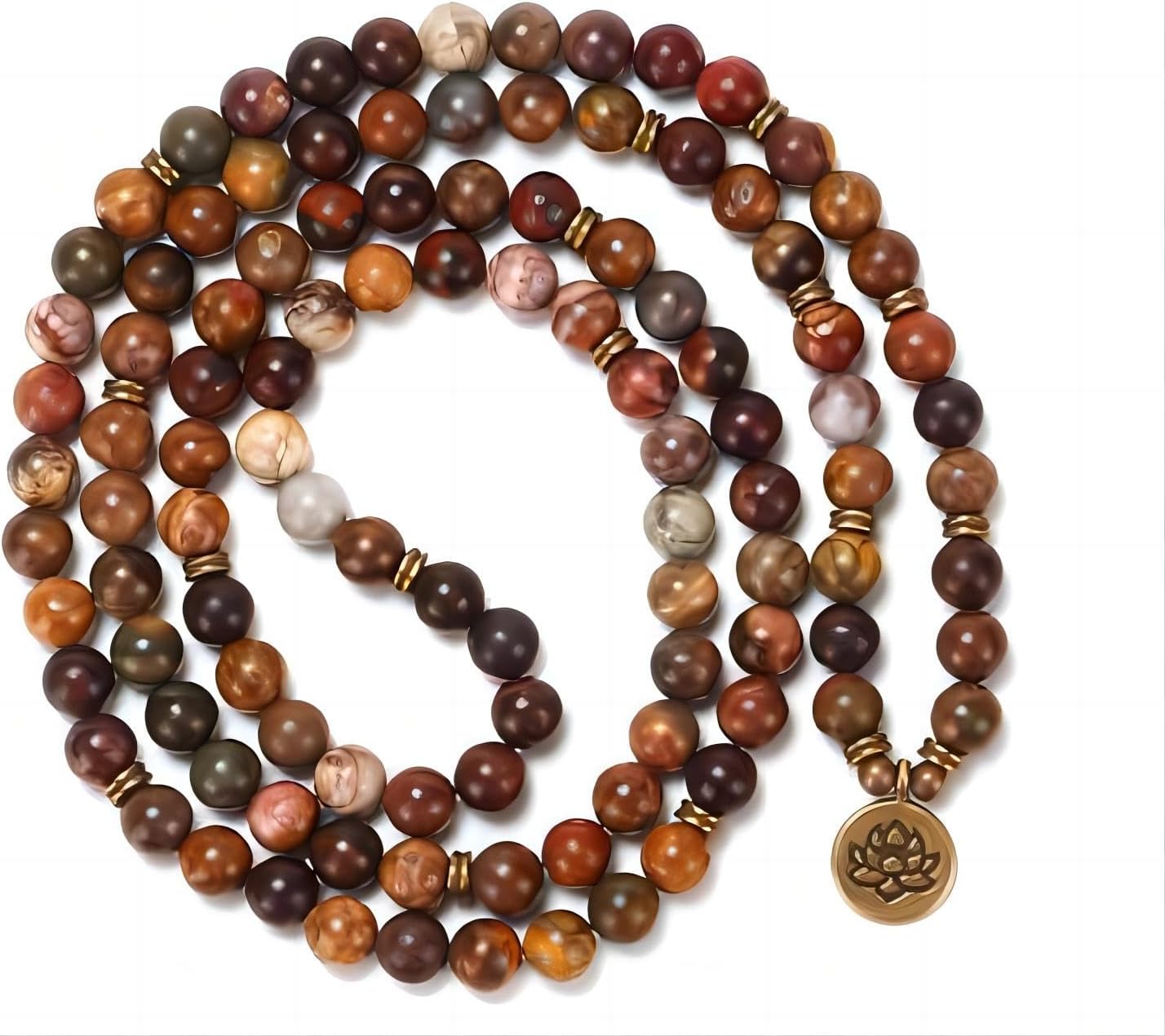 Mala Bead Strand Bracelet, 108 Buddhist Prayer Beads Yoga Meditation Green Malachite Beads Necklace Women man