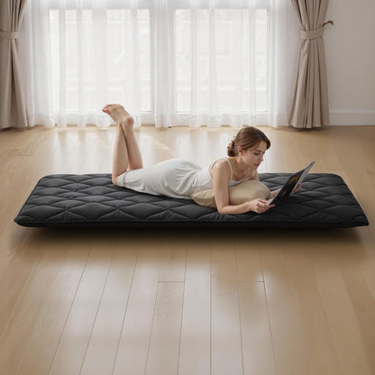 VEVOR Japanese Floor Mattress, Futon Mattress, 100% High Density Comfortable Foam, Foldable Tatami Mat with Storage Bag, Sleeping Pad for Camping Dormitory Yoga