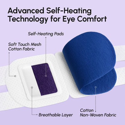 MAREE Heated Eye Masks for Dry Eyes – Steam Eye Mask Disposable – Self Heating Eye Mask for Puffy Eye – Facial Steamer Alternative for Relaxation – Warm Compress for Eyes – Spa Gift for Women