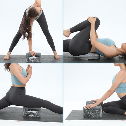 Yoga Block, 1 piece Lightweight, Arc Shape for Stable Grip, Ink Painting Design, Portable and Durable Yoga Brick for Enhanced Comfort and Support