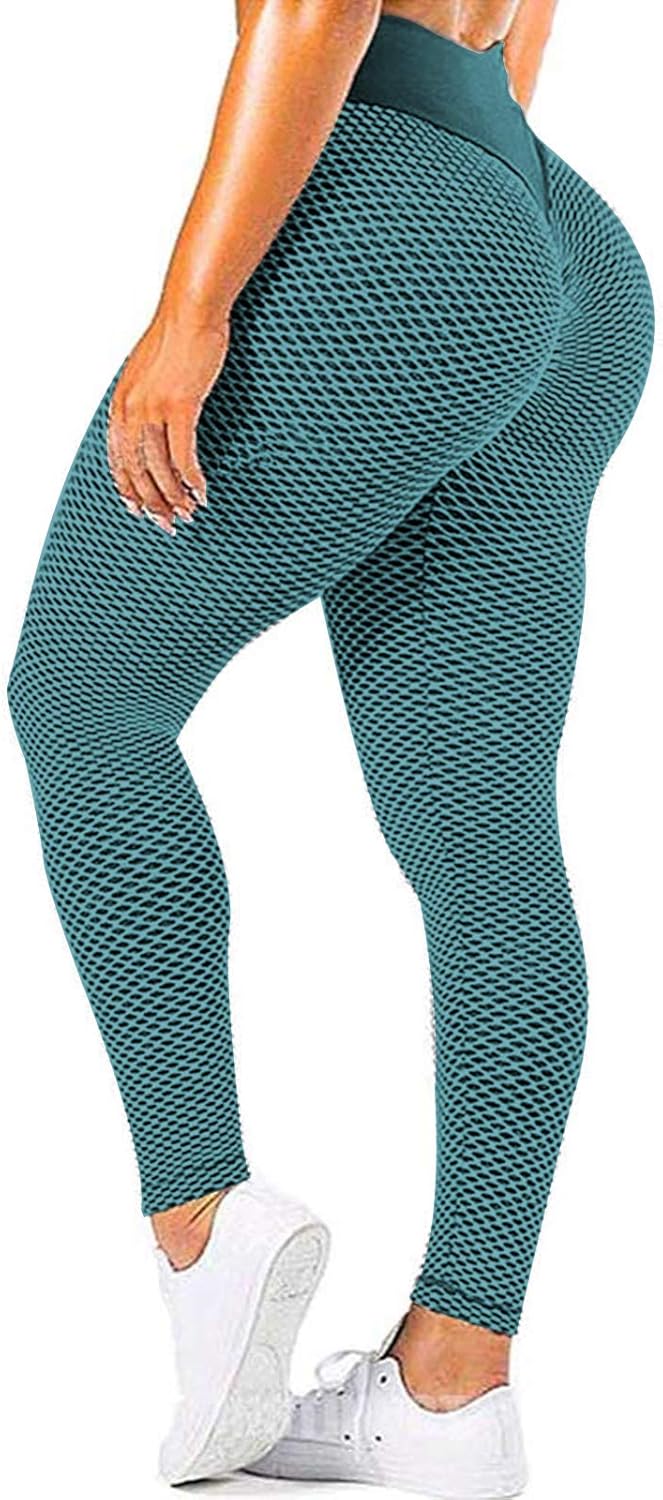 JGS1996 Butt Lifting Leggings for Women Tummy Control Workout Yoga Pants High Waisted Scrunch Booty Gym Tights