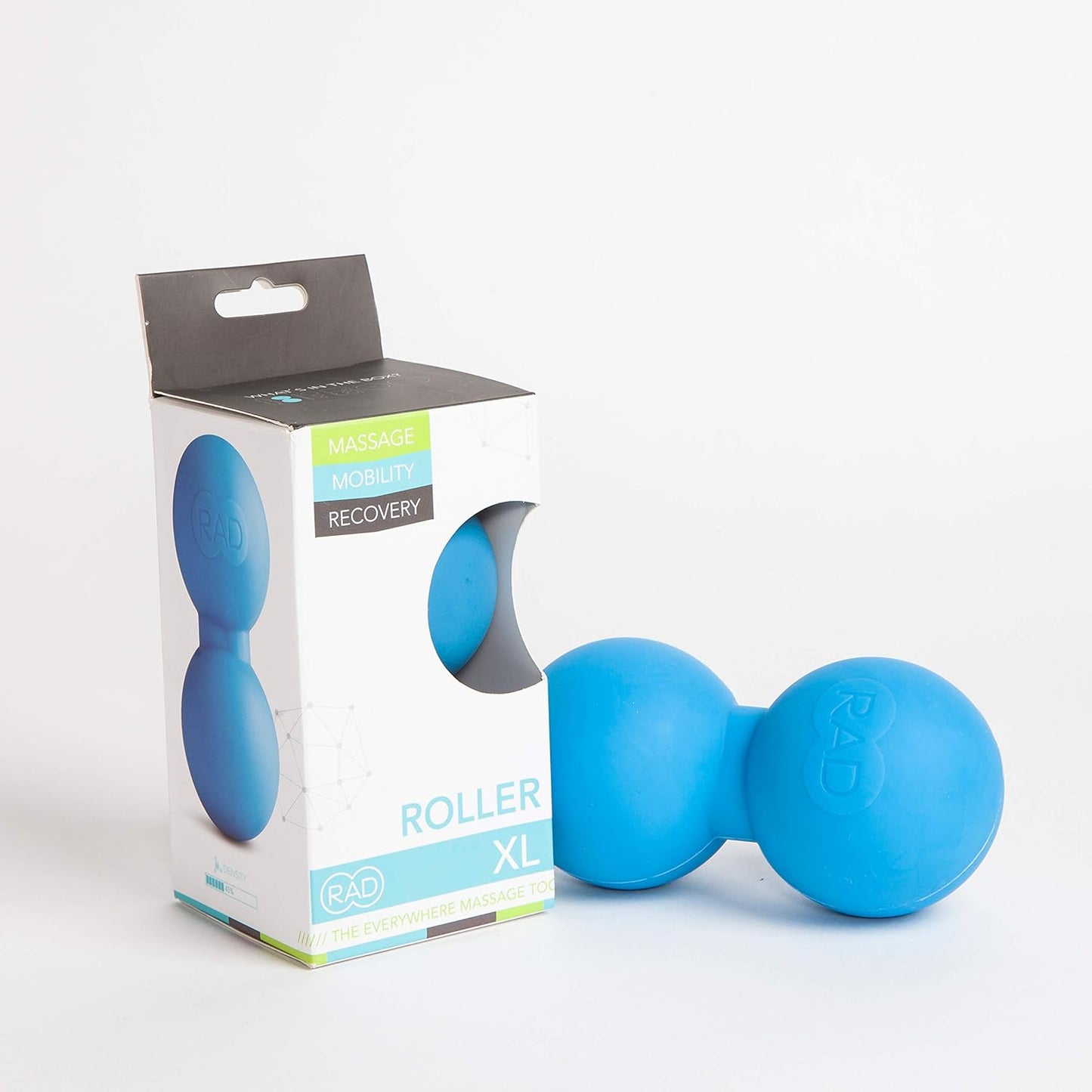 RAD Original Peanut Massage Ball – Medium Density Yoga Deep Tissue Roller Ball – Myofascial Release for Back, Neck, Feet, Psoas & Spine – Suboccipital & Thoracic Trigger Point Therapy