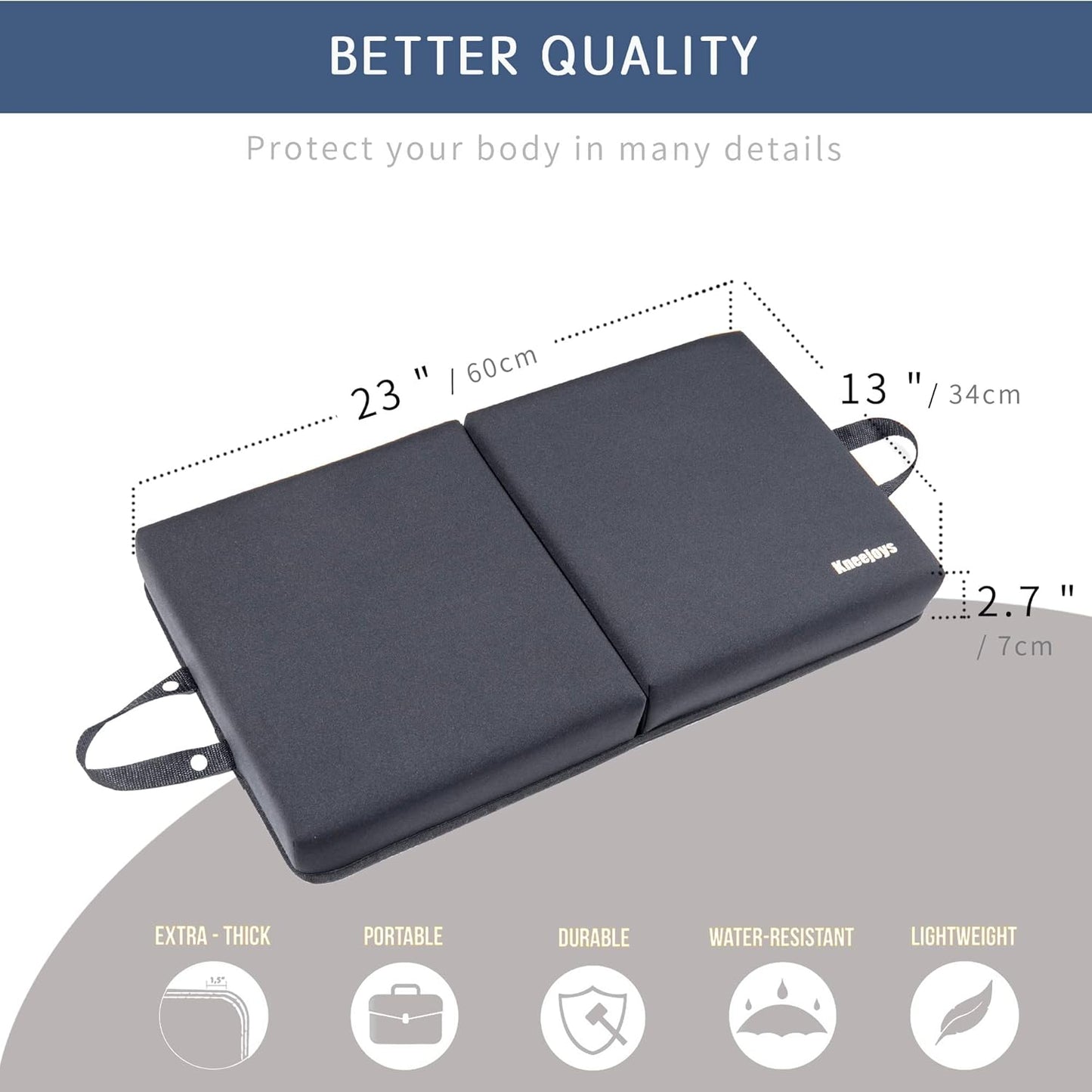 Knee Pads for Men Women Garden Kneeling Pads Extra Thick Knee Pads Memory Foam Kneeling Pad for Bathing Yoga Knee Cushion Foam Kneeling Pad Garden Pads for Kneeling Knee Cushions for Kneeling