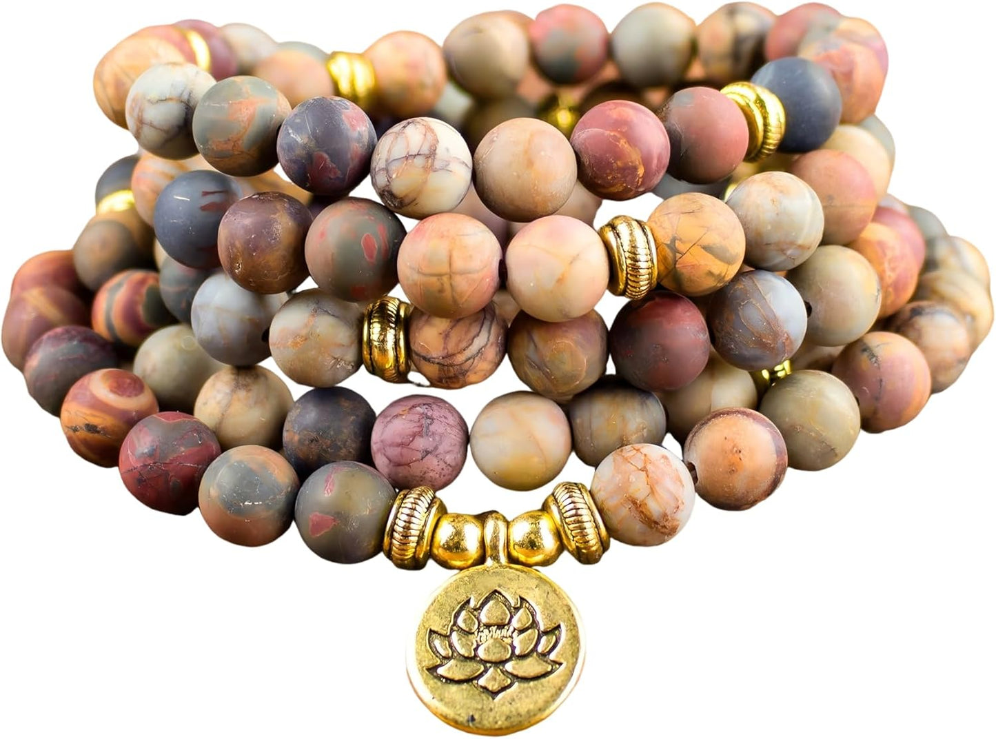 Mala Bead Strand Bracelet, 108 Buddhist Prayer Beads Yoga Meditation Green Malachite Beads Necklace Women man