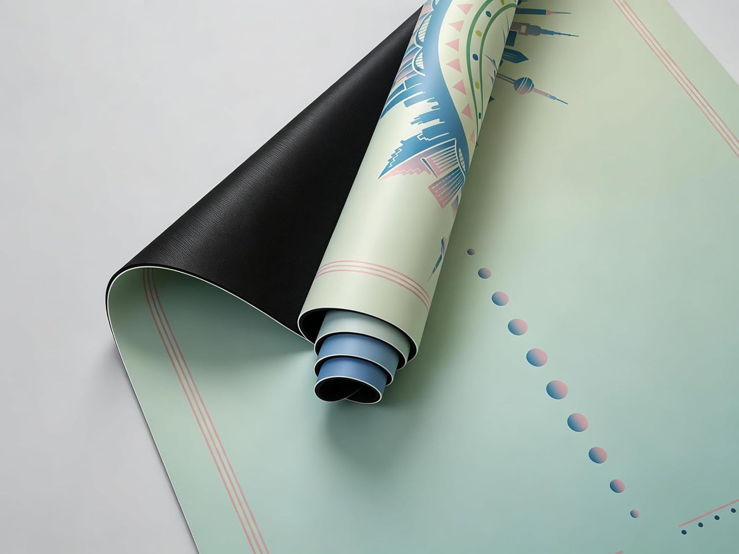 【BulgurYe】Yoga Mat * Nature Line -- Unique coating technique, Great wear resistance for a longer service life, Vividly printed pattern to protect eyes, Natural rubber base, Strong bounce resilience, Absorb sweat instantly to stay dry, Clean and hygienic.
