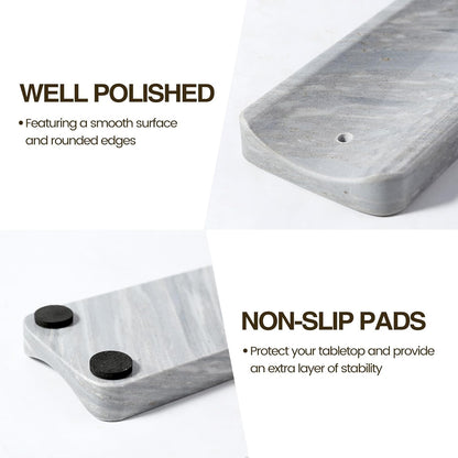 Koville Marble Incense Holder, Incense Holder for Sticks, Incense Sticks Holder Ash Catcher for Meditation Yoga SPA, Natural Stone Incense Burner, Home Table Decor (Green)