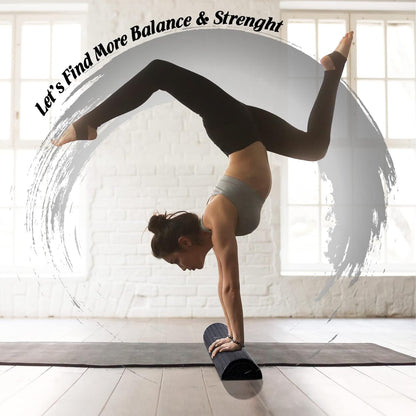 Yes4All High-Density EPP Half Round Back Roller Foam, Exercise Foam Roller for Yoga, Pilates & Stretching - 12, 18, 24, 36 inch