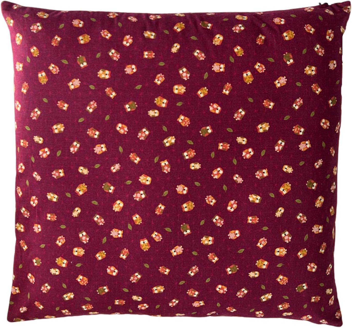 Zabuton Floor Pillow with Removable Cover - Traditional Japanese Decor | 90% Cotton, 10% Polyester Filling, Fluffy Floor Cushion for Couch, Living Room Seating or Meditation