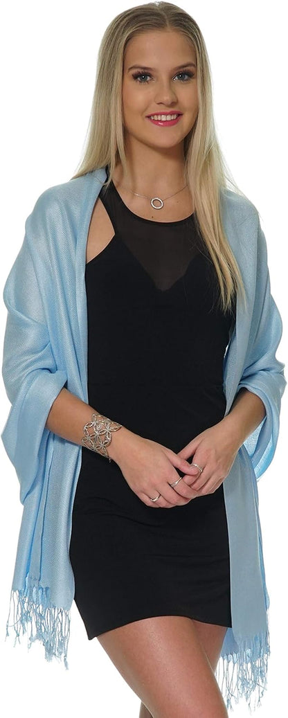 Pashmina Shawls and Wraps for Evening Dresses, Large Soft Pashminas Wedding Shawl