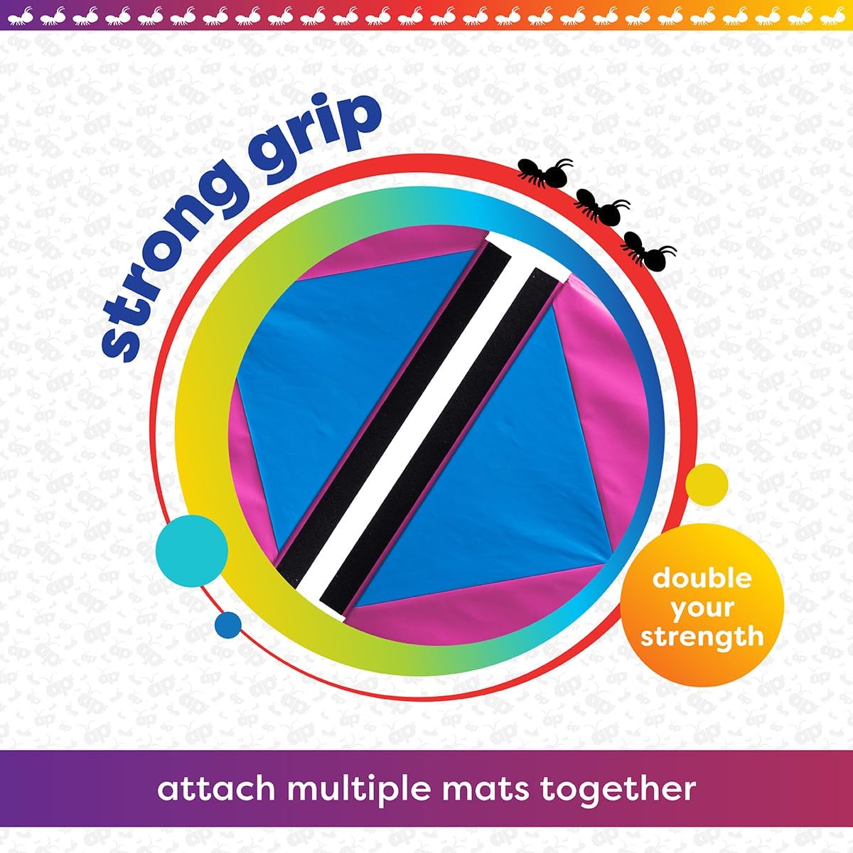 Antsy Pants Tumbling Mat for Kids – Gymnastics Mat, Easy to Clean, Sturdy, Foldable Tumbling Mats, Padded, Lightweight, Portable, Gymnastics Equipment for Active Play