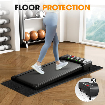 Stepwaver Walking Pad Mat for Carpet, Treamill Mat for Hardwood Floors, High Density, 1/4 Thickness, Folable, Floor Protection for Bike, Elliptical, Treadmill