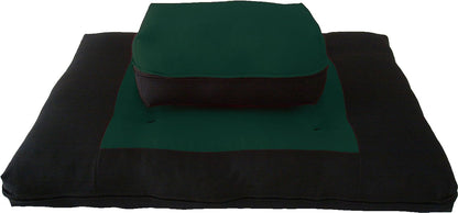 D&D Futon Furniture Zabuton Zafu Set, Yoga, Meditation Seat Cushions, Kneeling, Sitting, Supporting Exercise Pratice Zabuton & Zafu Cushions. (Burgundy)
