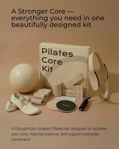 Pilates Kit for Women – Home Pilates Equipment Set with Ring, Ball & Resistance Bands | Pilates Starter Kit with Accessories in Gift Box