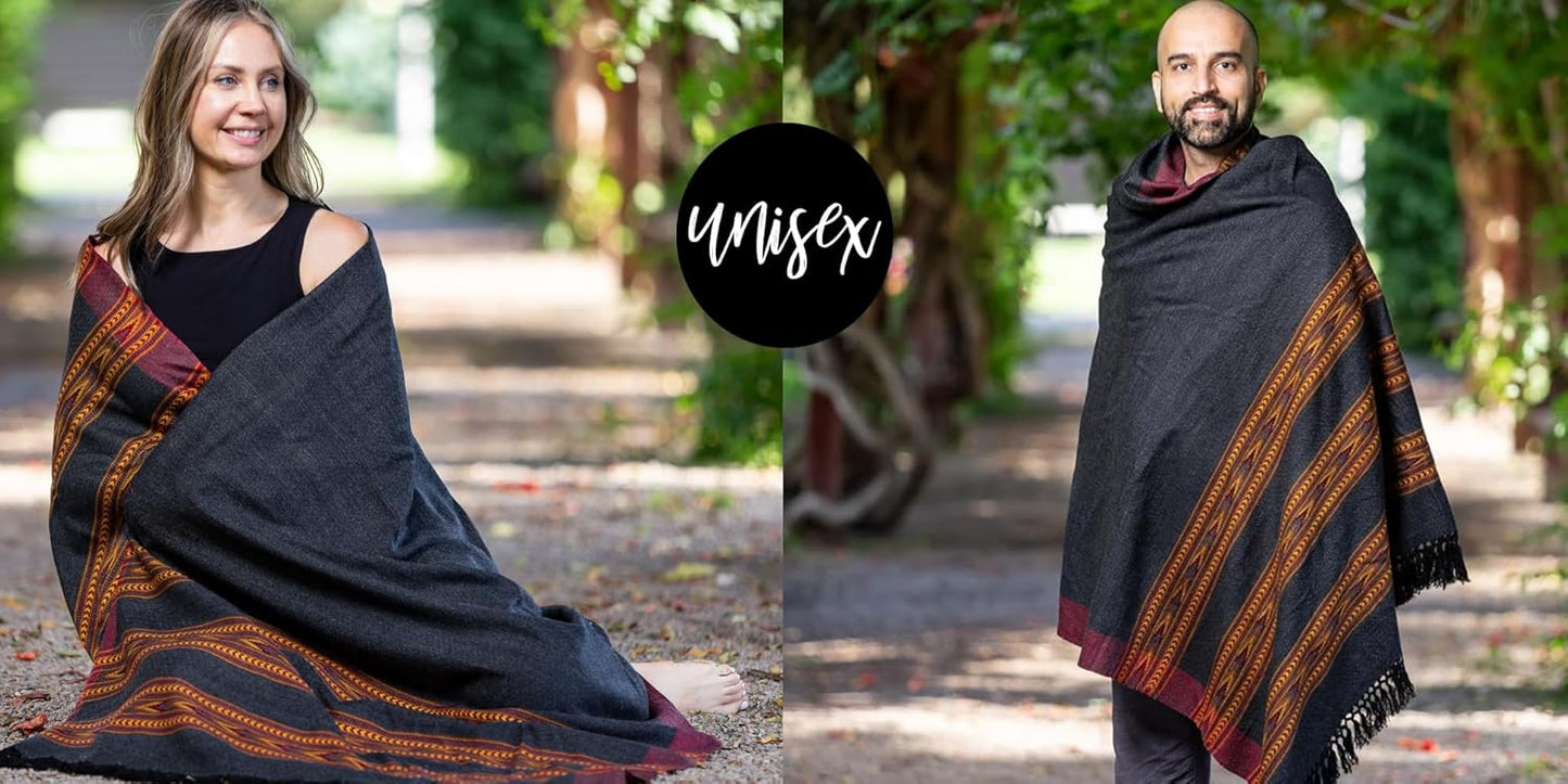 Meditation Shawl – Unisex Prayer Wrap, Large Scarf & Yoga Blanket – Soft, Lightweight & Multipurpose