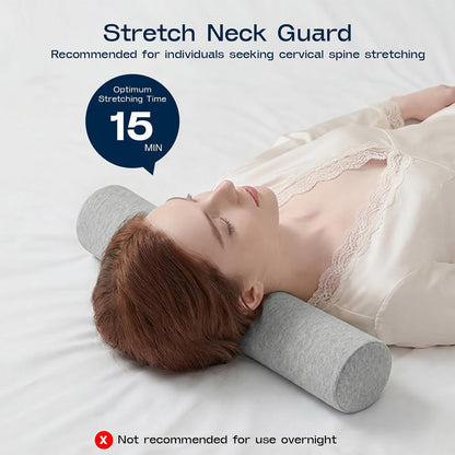 Neck Roll Pillow, Memory Foam Neck Support Pillows, Round Neck Pillows, Cylinder Bolster Pillows for Bed, Couch, and Yoga, Removable Washable Cover,18 * 4.1 * 4.1inch (Cool-Blue)