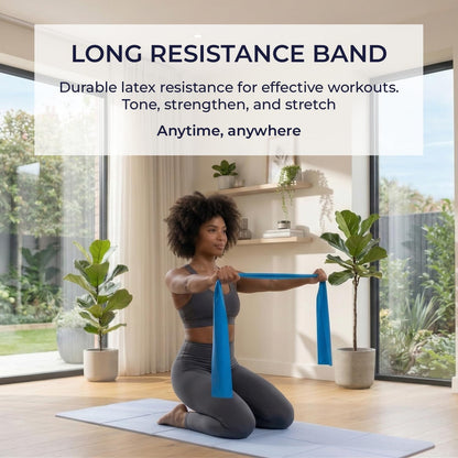 Foldable PILATES MAT with 3 Resistance Bands Set, Pilates Ball & Yoga Ball — 6-Piece Pilates Kit, Extra Thick Workout Mat, Air Pump Included. At Home Workout Equipment for Women and Men