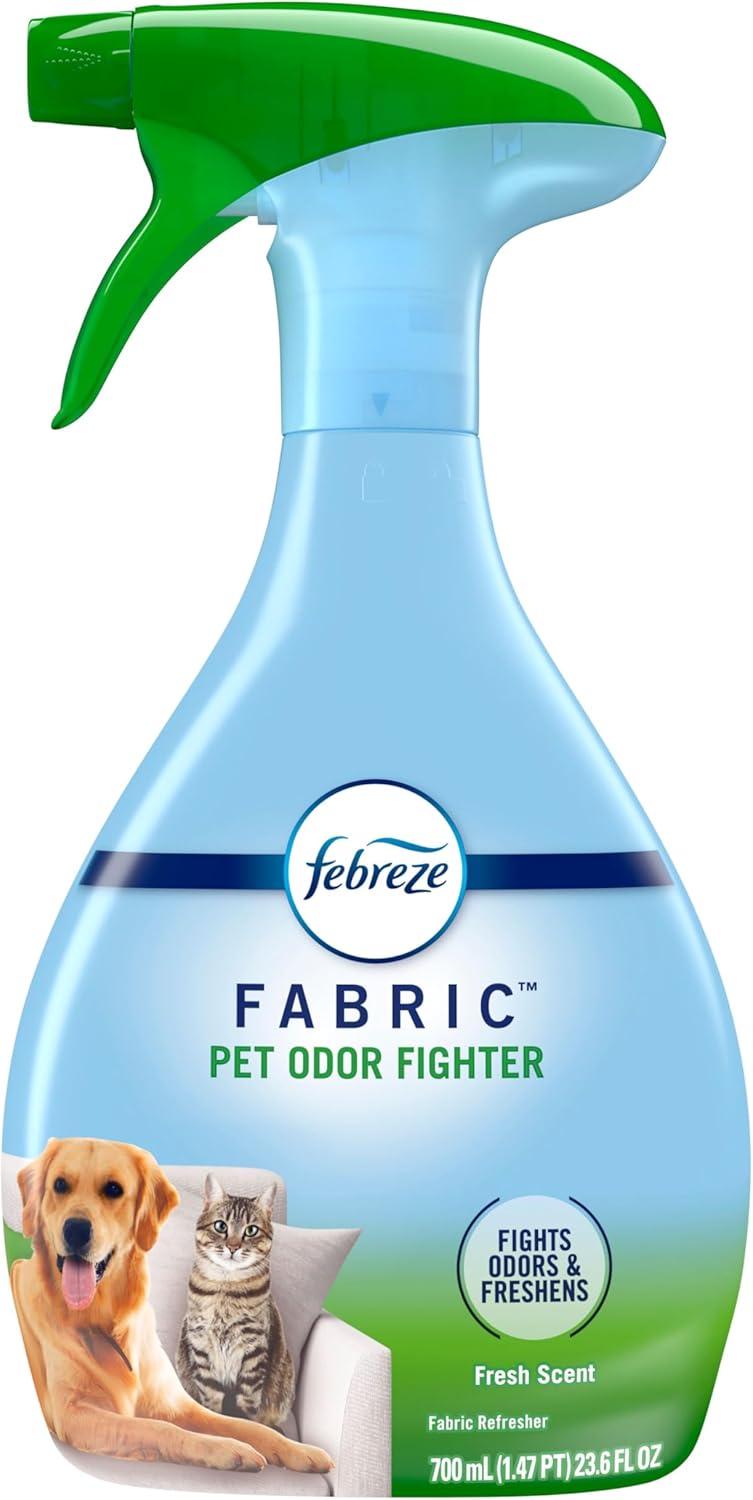 Febreze Fabric Spray Air Freshener, Odor-Fighting Fabric Refresher, Sneaker Balls Alternative, Couch Cleaner, Linen Spray, Multi-Use, Extra Strength Scent, 23.6 fl oz