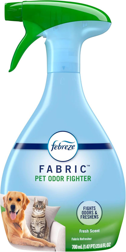 Febreze Fabric Spray Air Freshener, Odor-Fighting Fabric Refresher, Sneaker Balls Alternative, Couch Cleaner, Linen Spray, Multi-Use, Extra Strength Scent, 23.6 fl oz