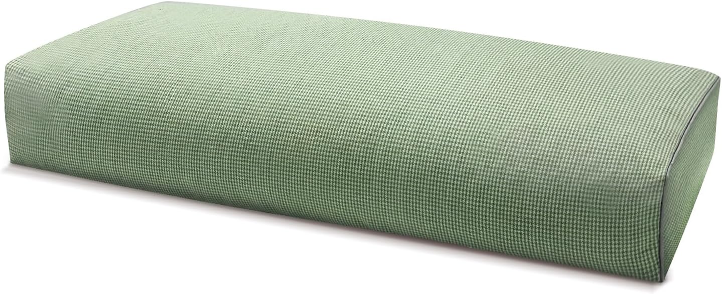 Adjustable Buckwheat Hull Pillow for Neck Pain Relief (21x8x4in) Natural Cooling Cervical Support Organic Pillow for Side & Back Sleepers with Night Sweats (Grey)
